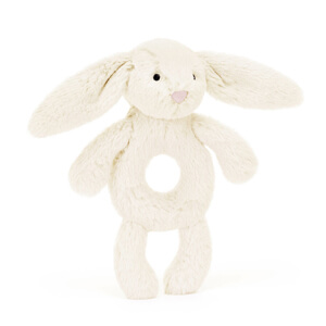 Jellycat Bashful Bunny Ring Rattle Cream